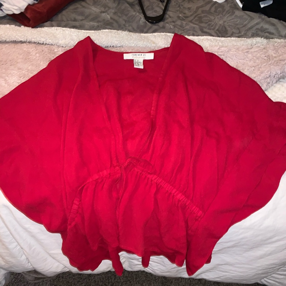 Red coverup
